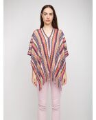 Poncho  Angélique multicolore