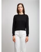 Pull à col rond Cybeline beauté noir