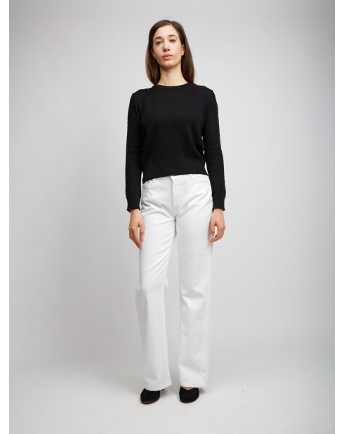 Pull à col rond Cybeline beauté noir