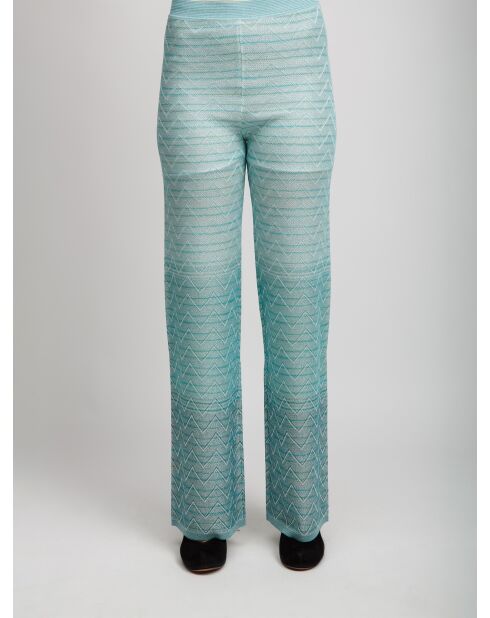 Pantalon Azenor turquoise