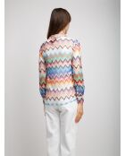 Chemise à manches longues Eïlwen multicolore