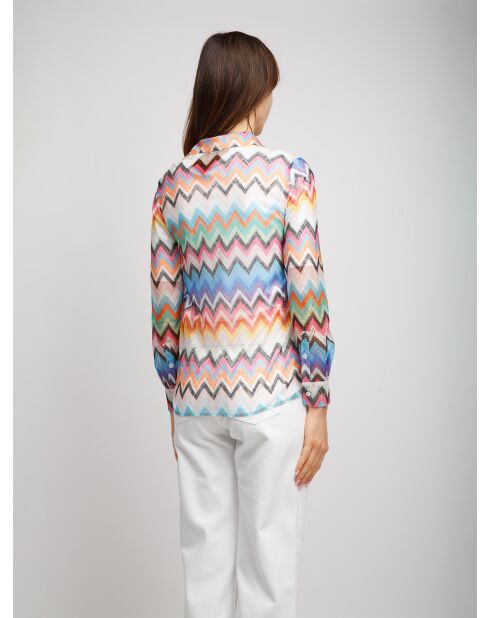 Chemise à manches longues Eïlwen multicolore