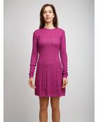 Robe courte Maelisandre fuschia uni