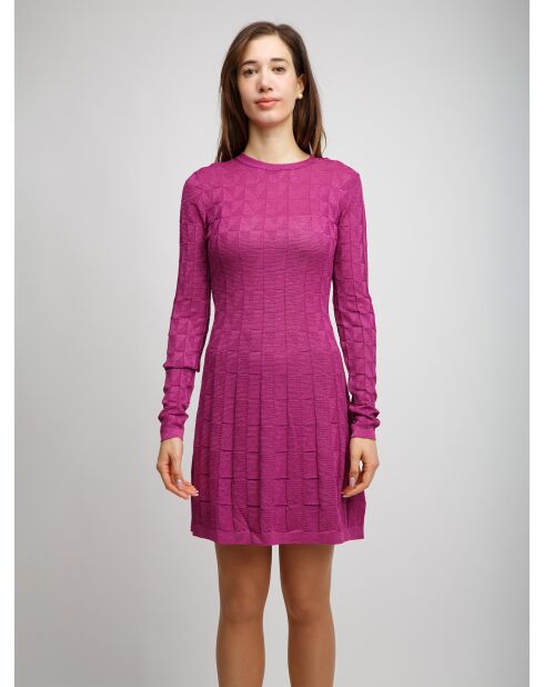 Robe courte Maelisandre fuschia uni