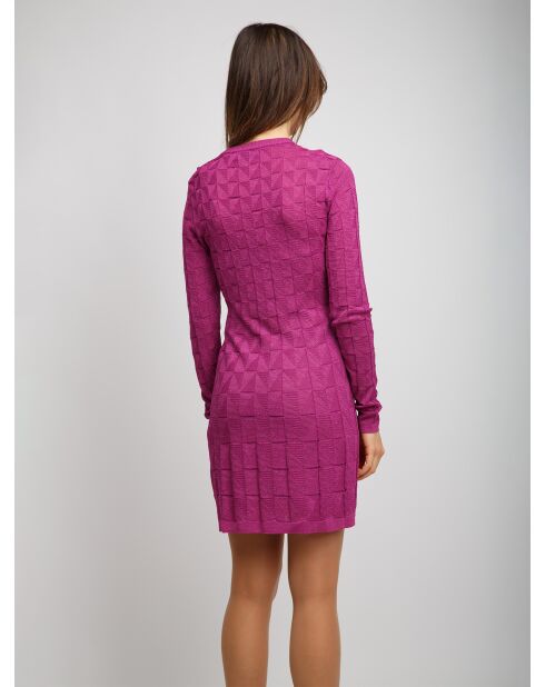 Robe courte Maelisandre fuschia uni