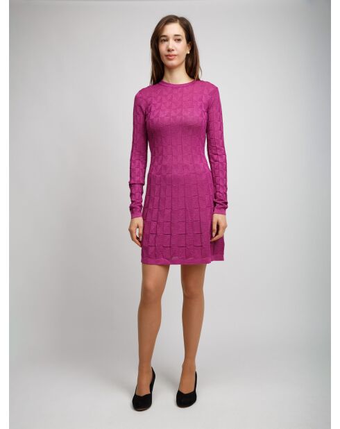 Robe courte Maelisandre fuschia uni