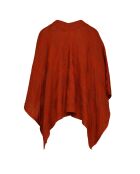 Poncho  Clémentine rouille