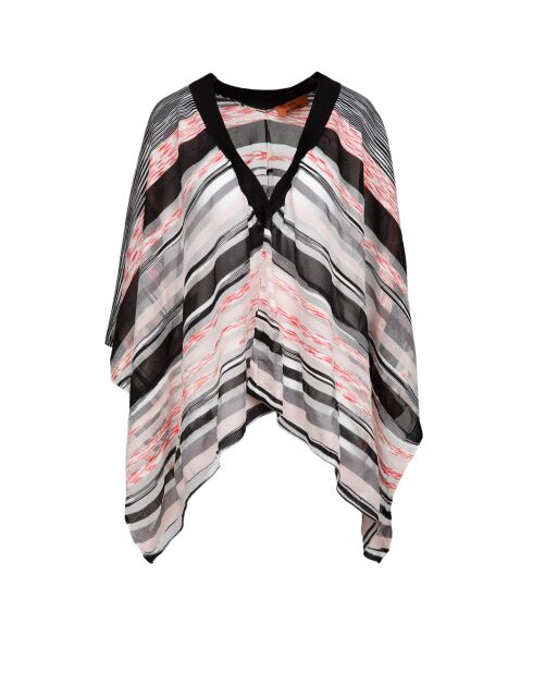 Poncho  Clémence multicolore