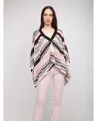 Poncho  Clémence multicolore