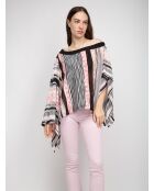 Poncho  Clémence multicolore