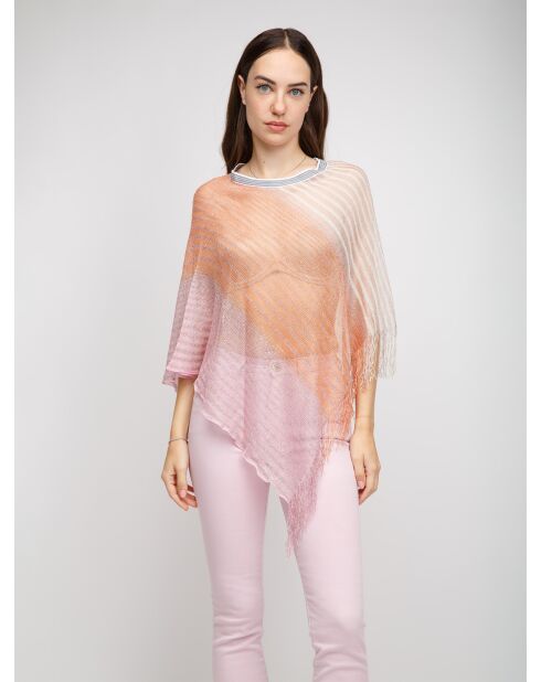 Poncho  Célia multicolore