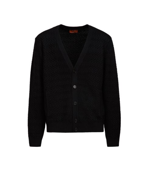 Cardigan à boutons Ilésia noir