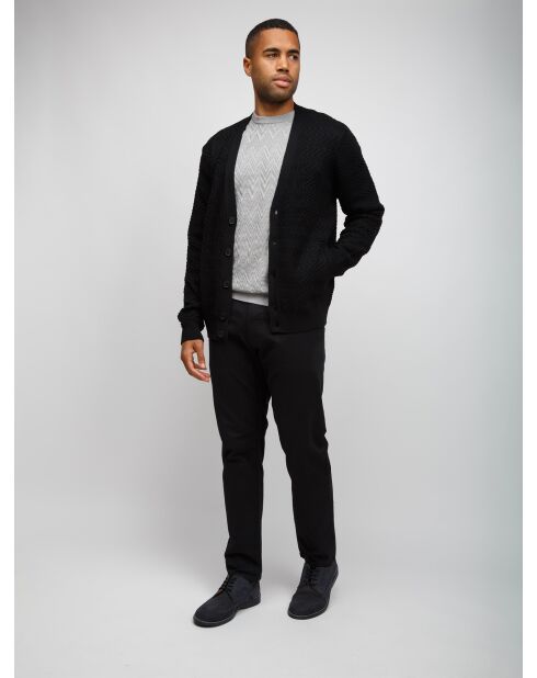 Cardigan à boutons Ilésia noir