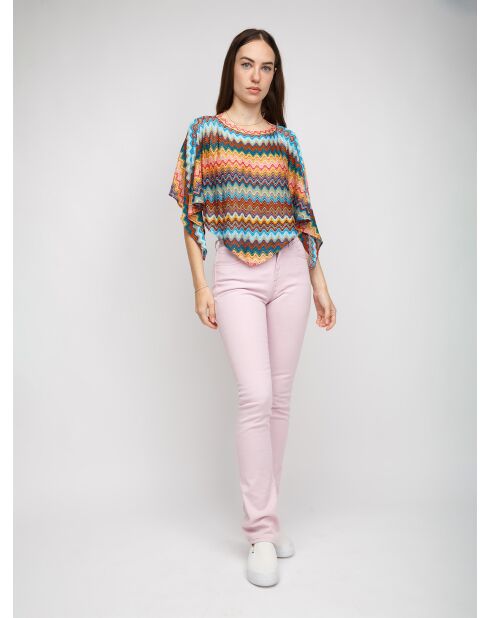 Poncho  Chantal multicolore