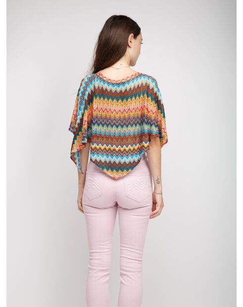 Poncho  Chantal multicolore