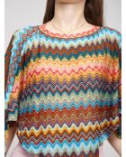 Poncho  Chantal multicolore