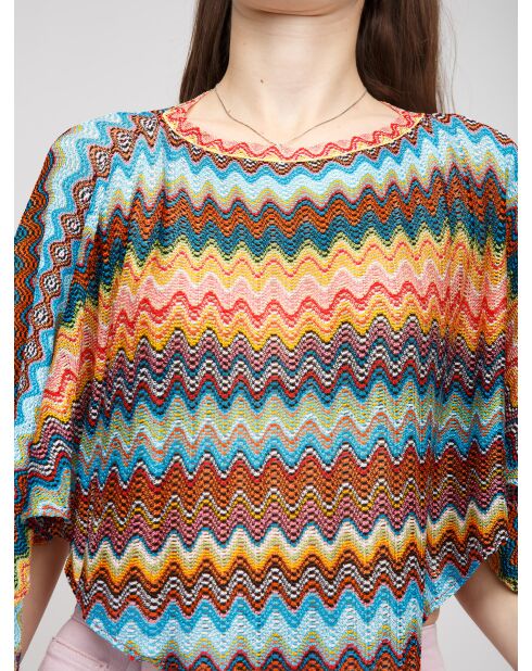 Poncho  Chantal multicolore