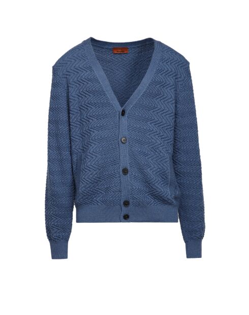 Cardigan à boutons Harys bleu clair
