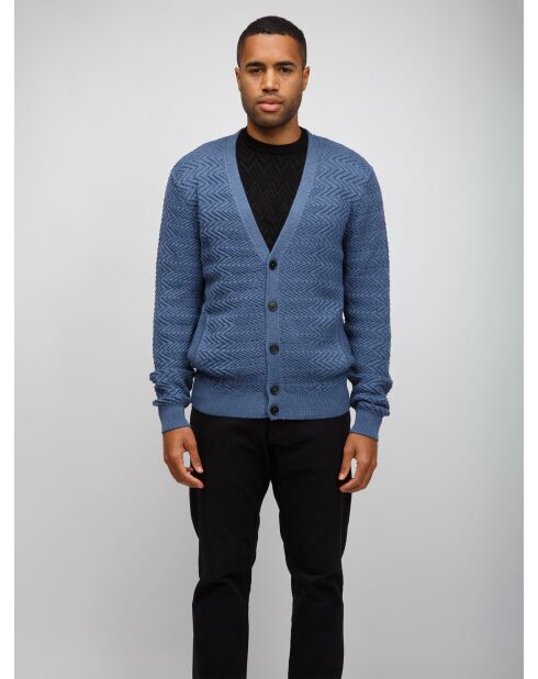 Cardigan à boutons Harys bleu clair