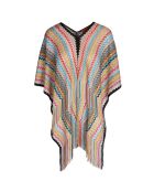 Clarisse mehrfarbiger Poncho