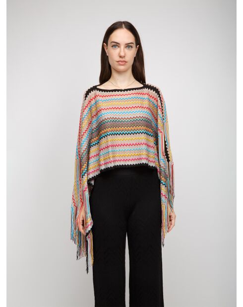 Clarisse mehrfarbiger Poncho