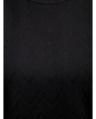 Pull à col rond Cybeline beauté noir