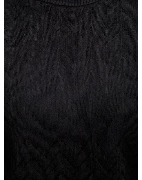 Pull à col rond Cybeline beauté noir