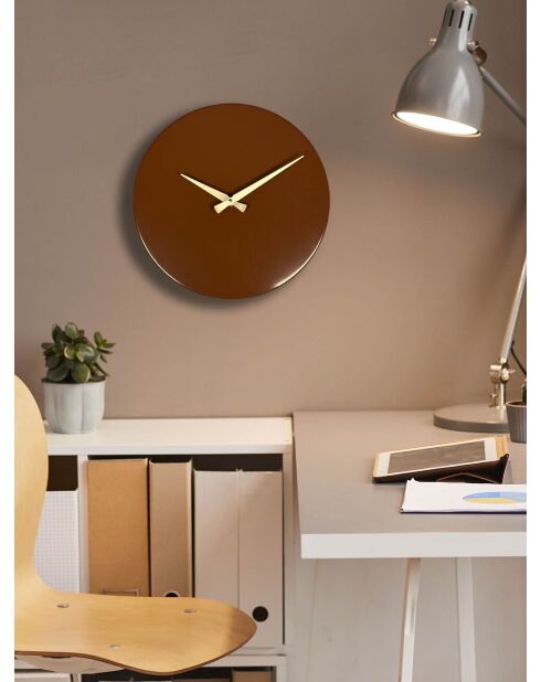 Horloge murale décorative en métal  35 x 35 cm