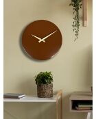 Horloge murale décorative en métal  35 x 35 cm