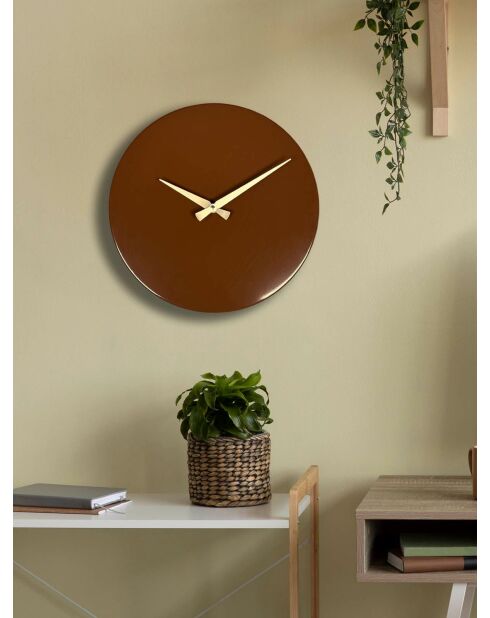 Horloge murale décorative en métal  35 x 35 cm
