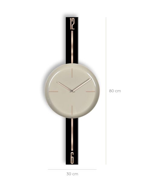 Horloge murale décorative 30 x 80 cm
