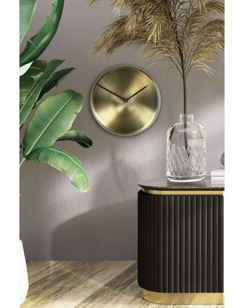 Horloge murale décorative en métal  30 x 30 cm