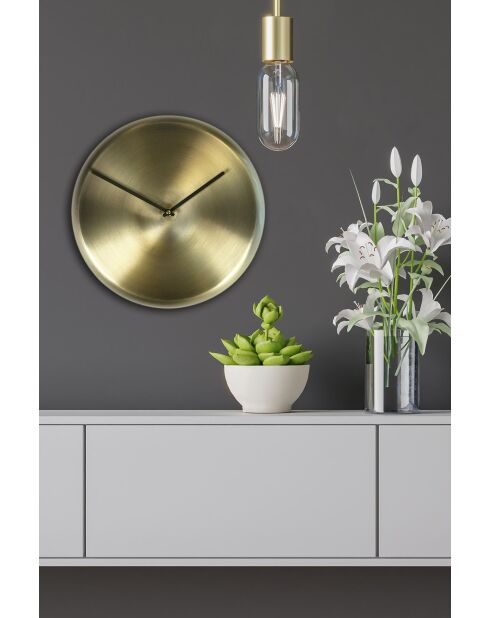 Horloge murale décorative en métal  30 x 30 cm