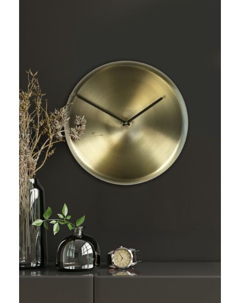 Horloge murale décorative en métal  30 x 30 cm