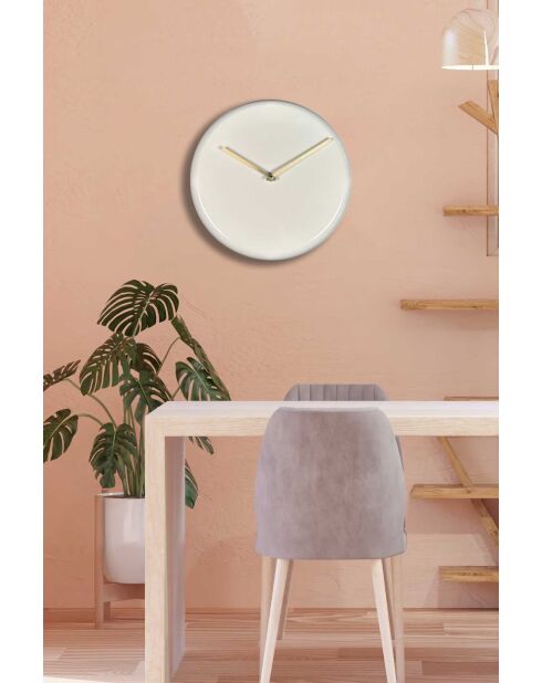 Horloge murale décorative en métal  30 x 30 cm