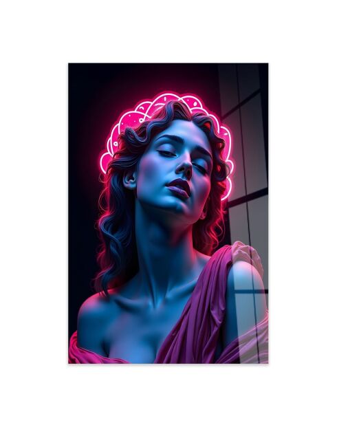 Peinture décorative sur verre trempé 70 x 100 cm