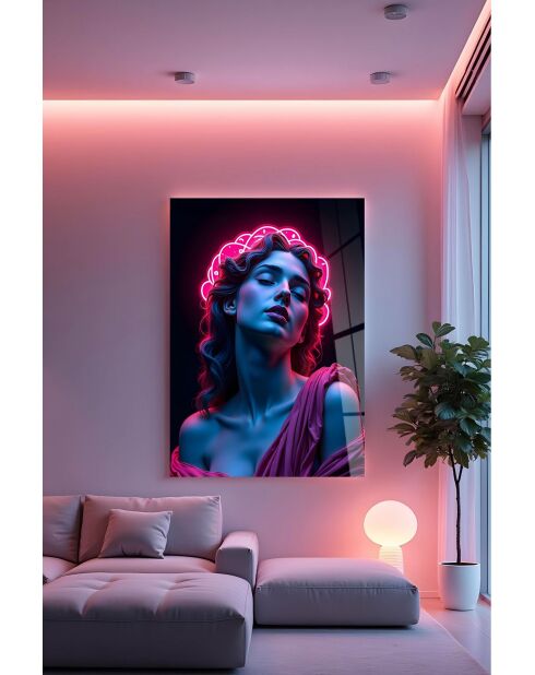 Peinture décorative sur verre trempé 70 x 100 cm