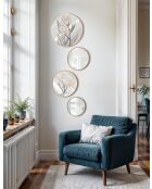 Ensemble de 4 pièces Tableaux en MDF encadré et miroirs