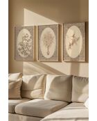 Tableau décoratif encadré (3 pièces) 50 x 70 cm