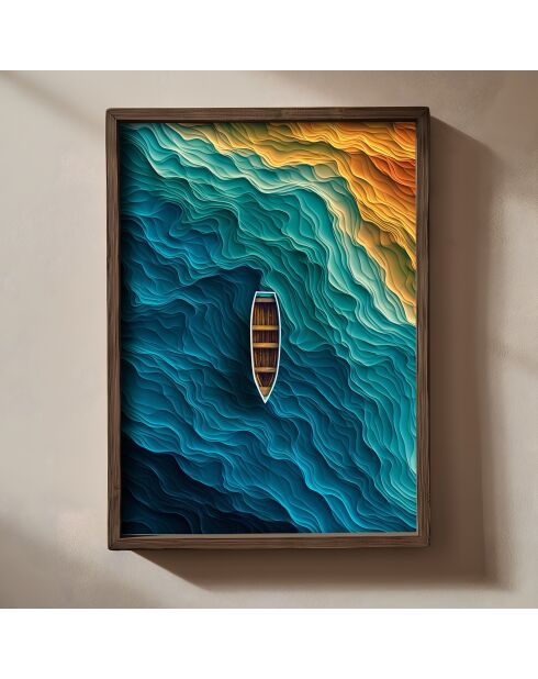 Tableau décoratif encadré en MDF 35 x 47 x 2 cm