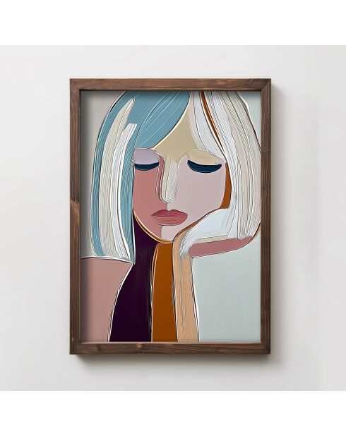 Tableau décoratif encadré en MDF 35 x 47 x 2 cm