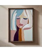 Tableau décoratif encadré en MDF 35 x 47 x 2 cm