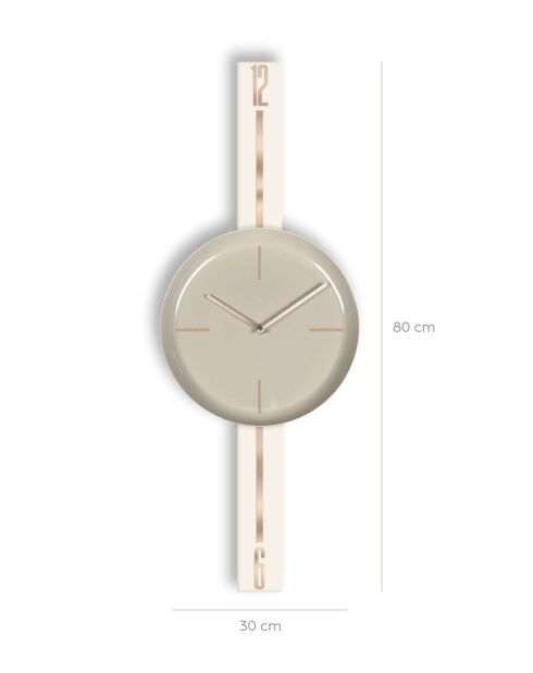 Horloge murale décorative 30 x 80 cm