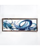 Tableau décoratif encadré en MDF 40 x 120 x 3,5 cm