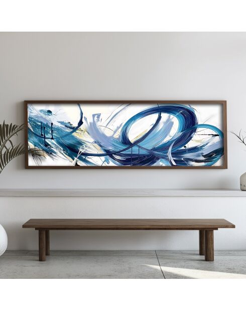 Tableau décoratif encadré en MDF 40 x 120 x 3,5 cm