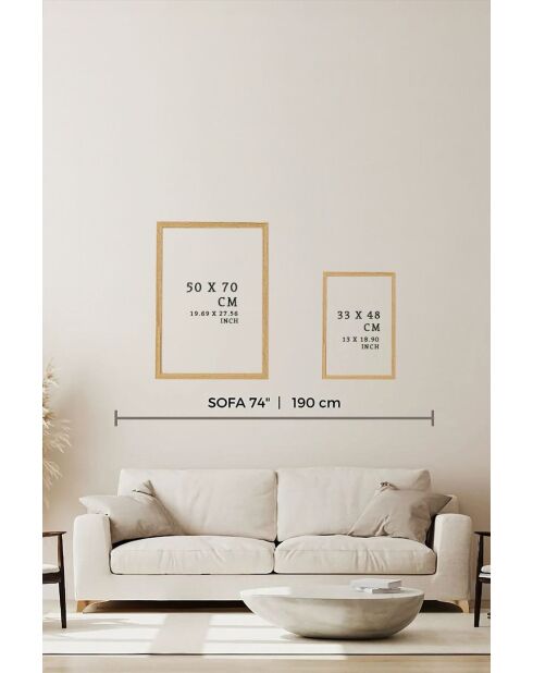 Tableau encadré décoratif 50 x 70 cm