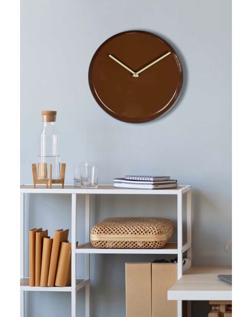 Horloge murale décorative en métal  30 x 30 cm