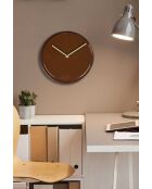 Horloge murale décorative en métal  30 x 30 cm