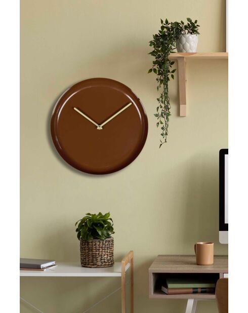 Horloge murale décorative en métal  30 x 30 cm