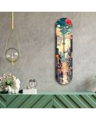 Peinture décorative sur verre trempé  20 x 80 cm